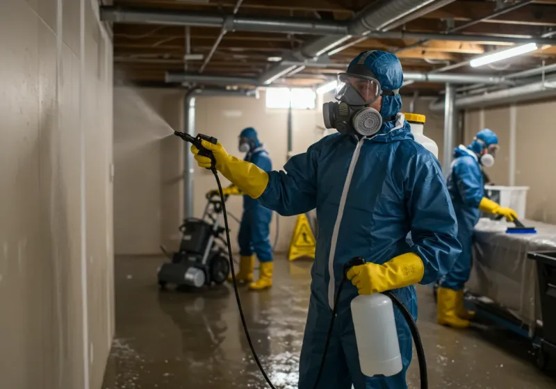 Basement Sanitization and Antimicrobial Treatment process in Maxton, NC